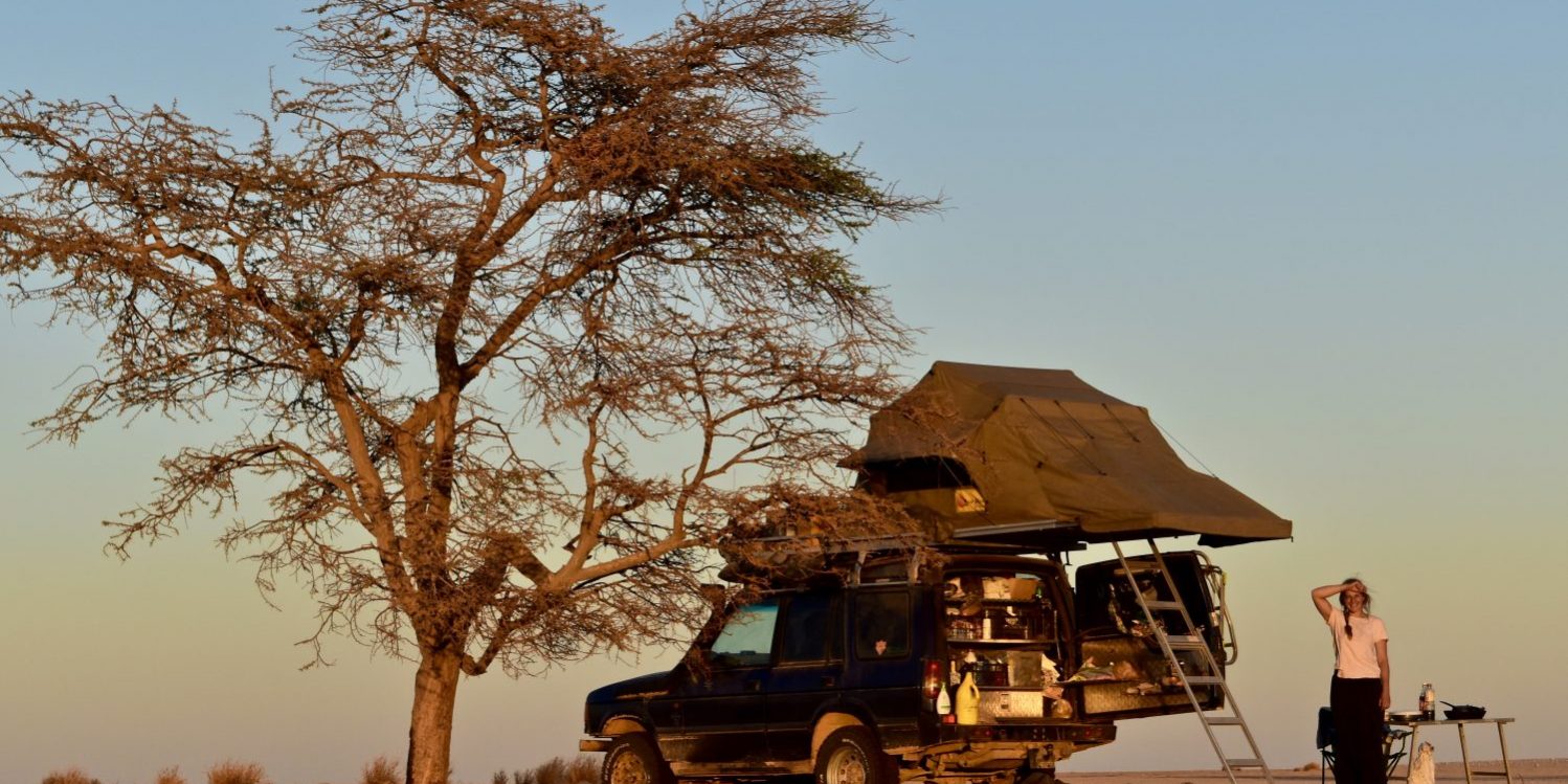 Car With Rooftop Tent