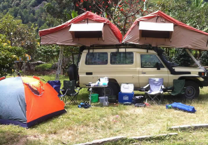 car hire in Uganda with camping equipment